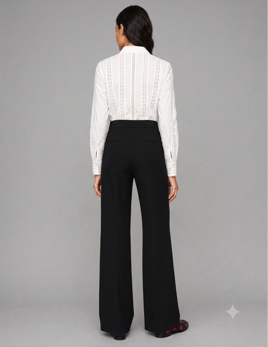 Pantalón Wide Leg Negro