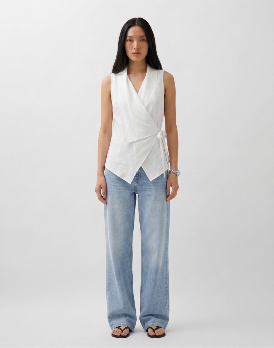 Blusa Cruzada Lino