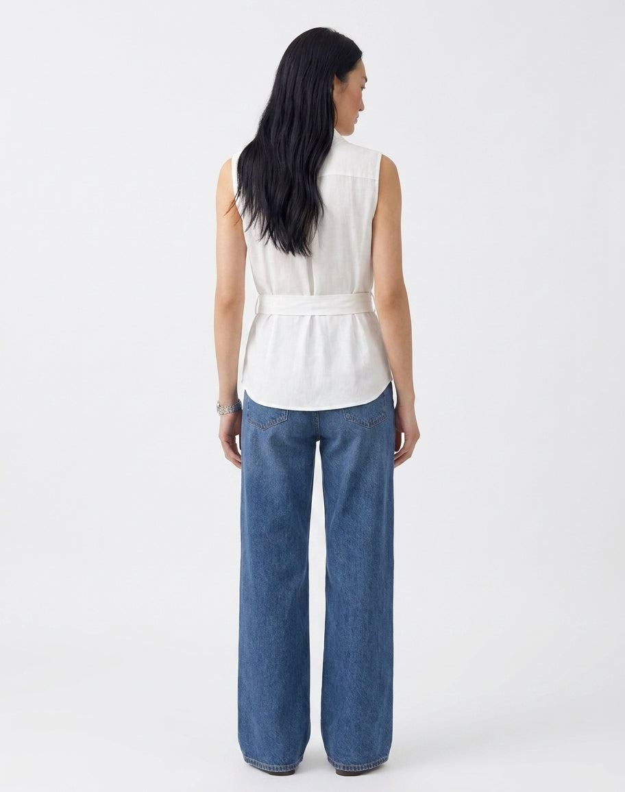 Blusa Cruzada Lino