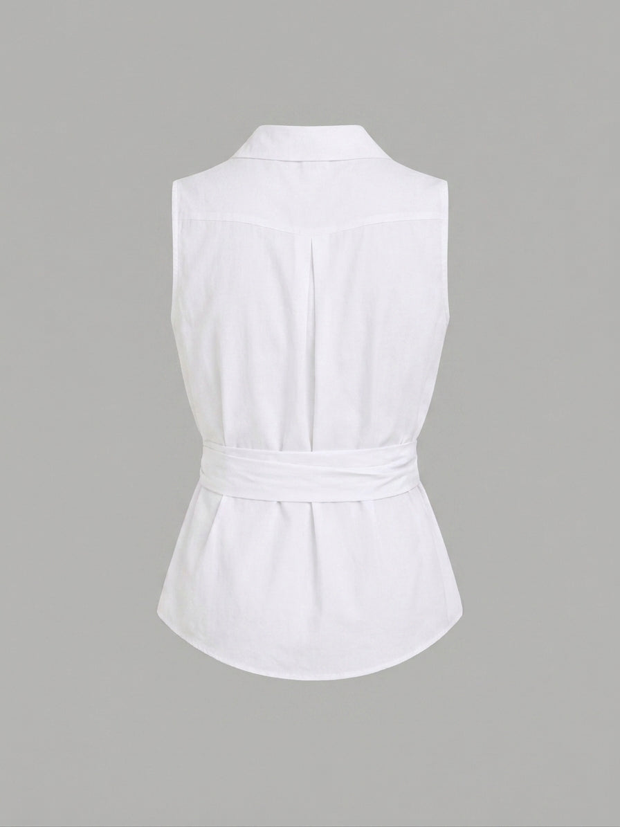 Blusa Cruzada Lino