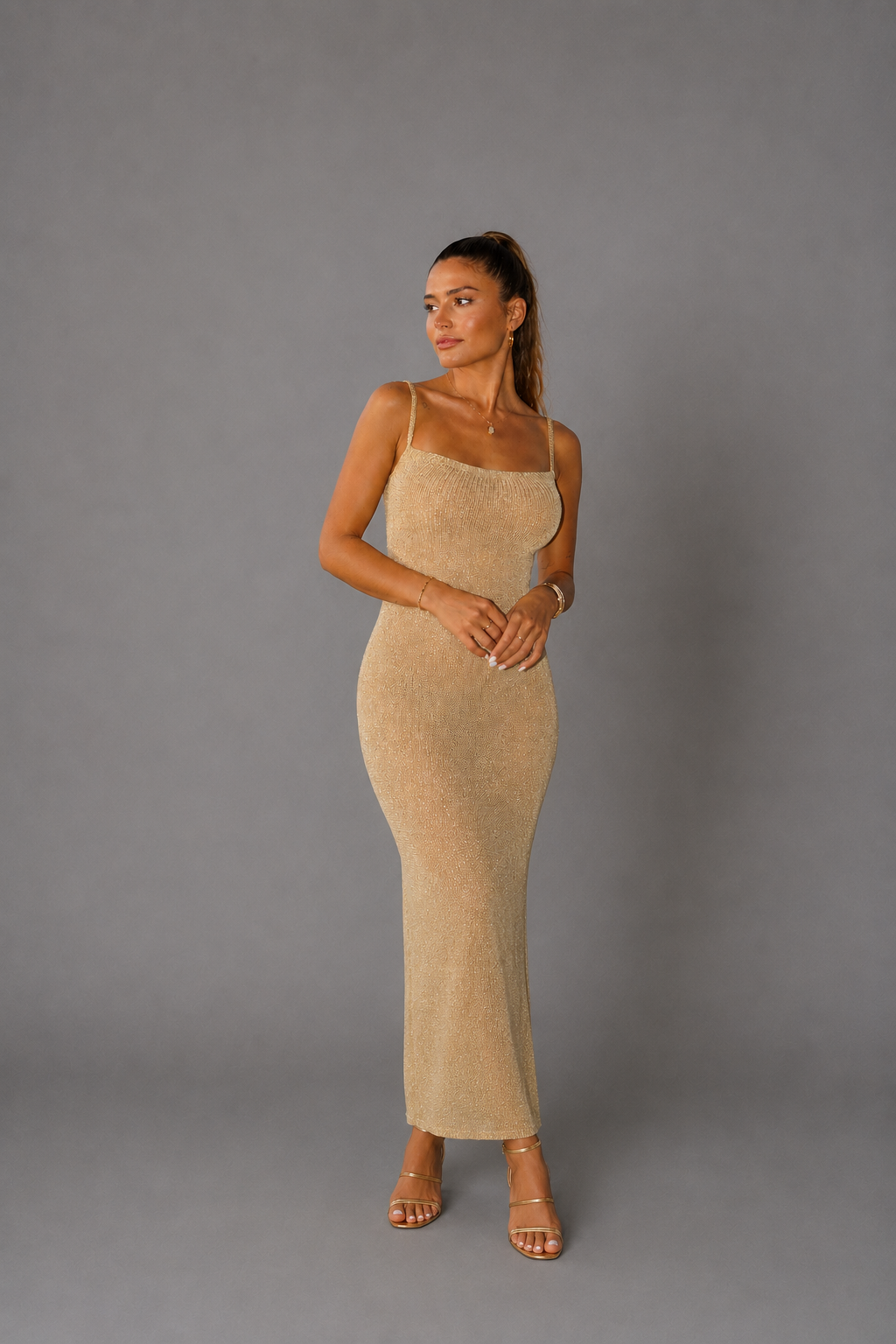 Vestido Punto Lurex