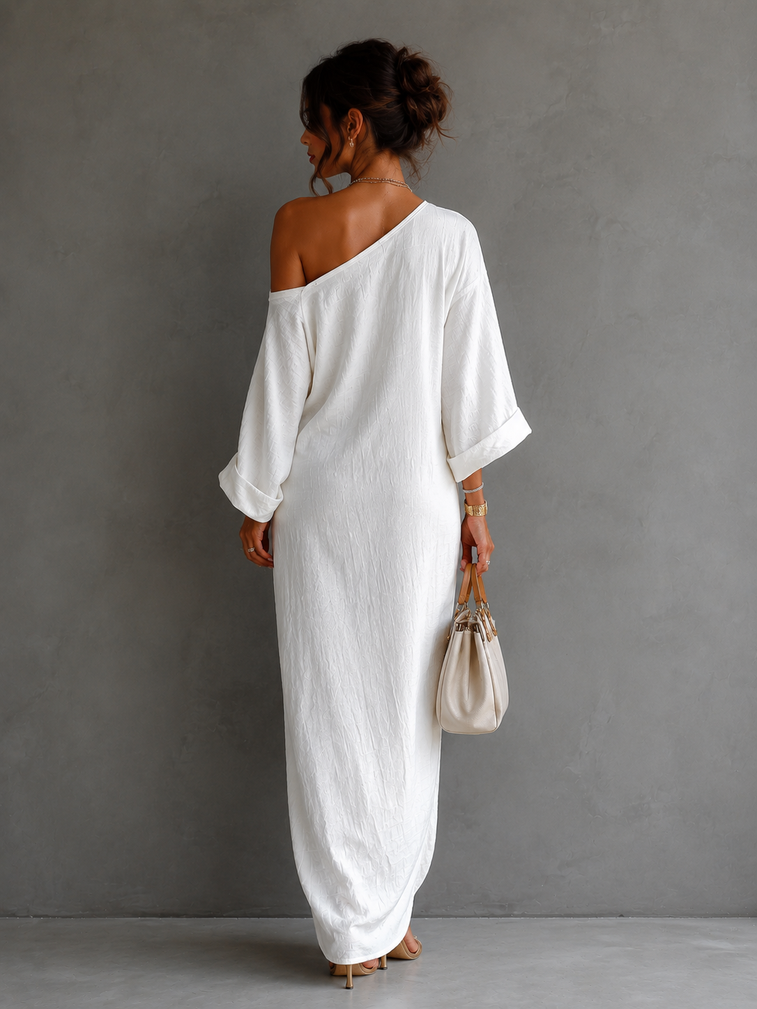 Vestido Maxi One-Shoulder