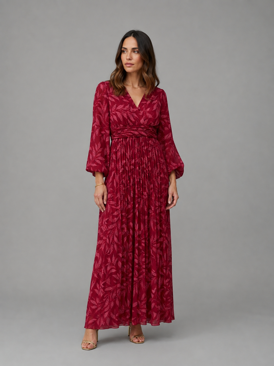 Vestido Amara Bordeaux