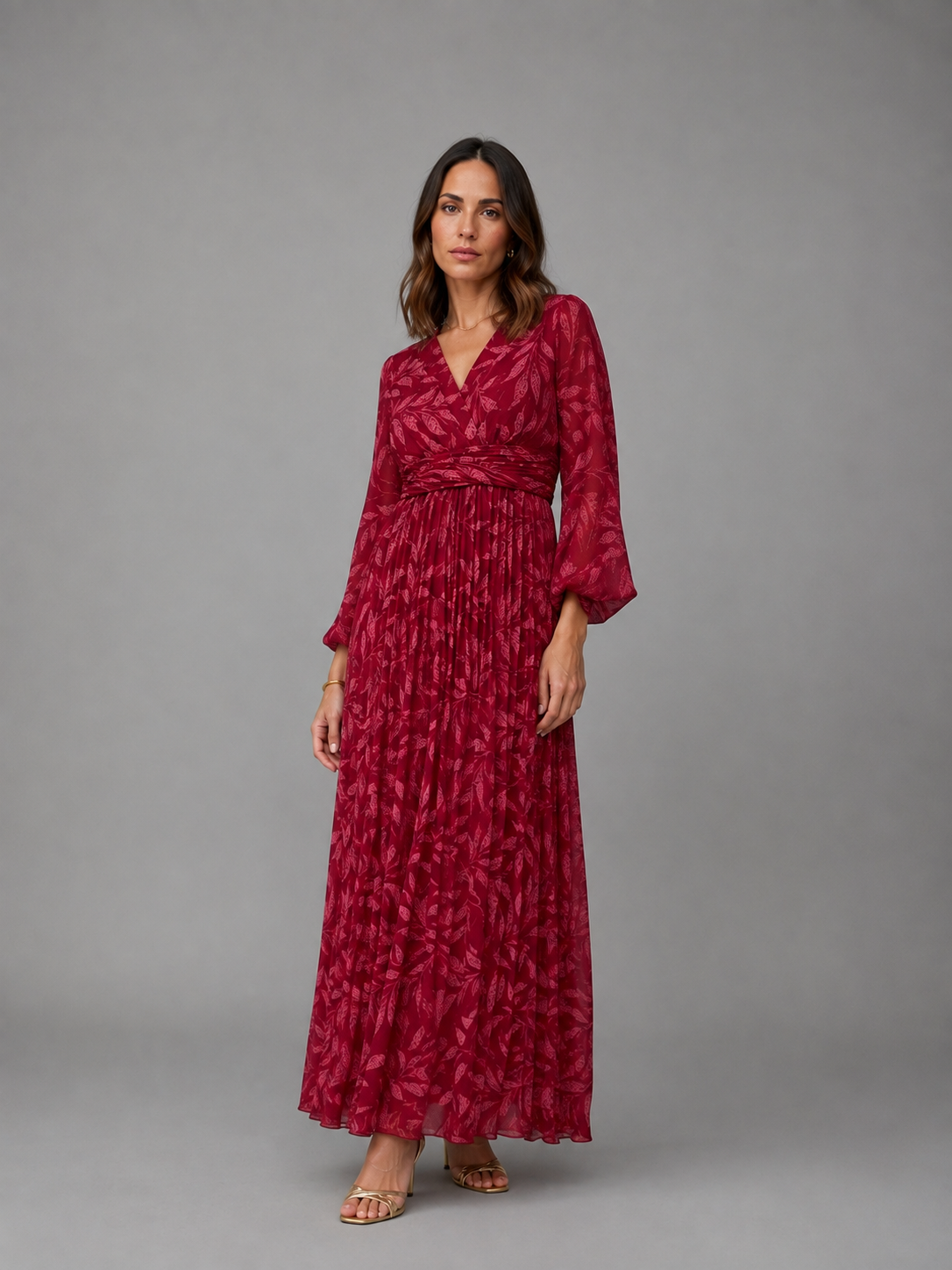 Vestido Amara Bordeaux