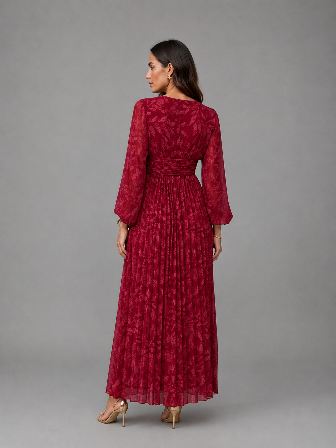 Vestido Amara Bordeaux