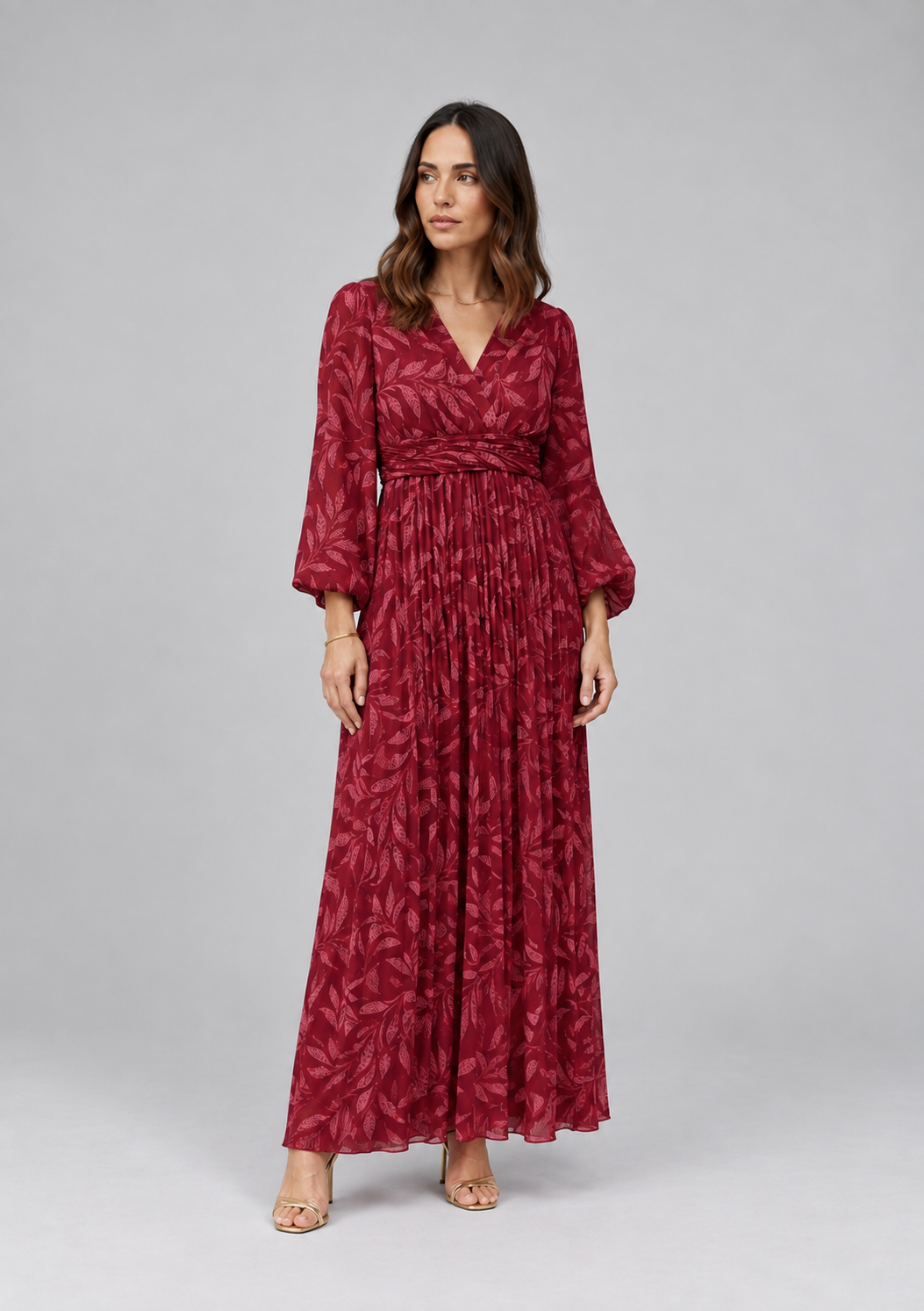 Vestido Amara Bordeaux