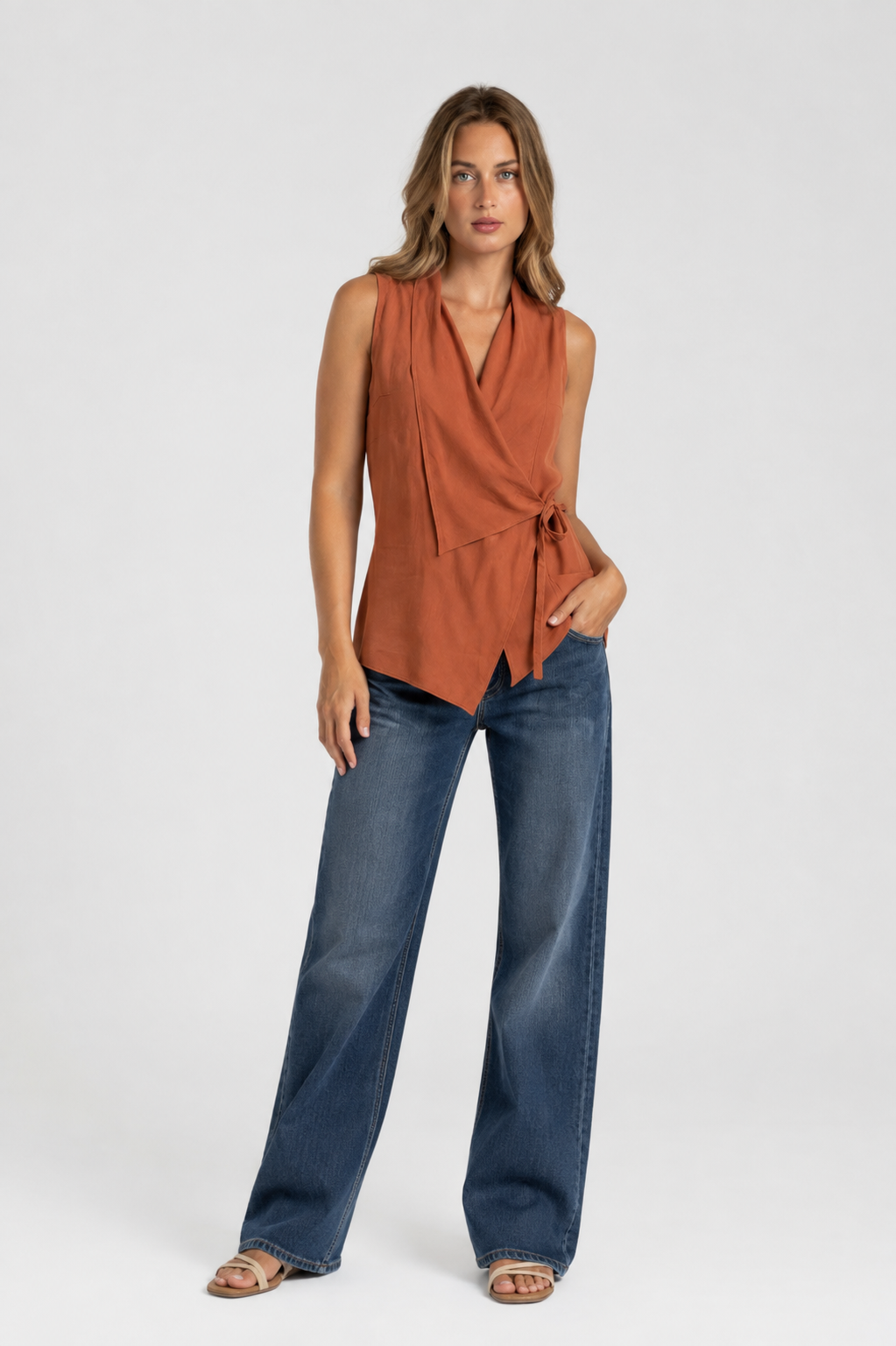 Blusa Cruzada Lino