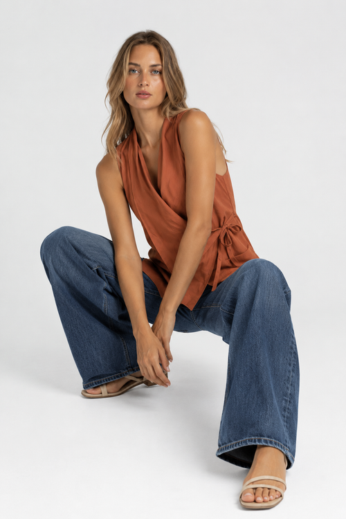 Blusa Cruzada Lino
