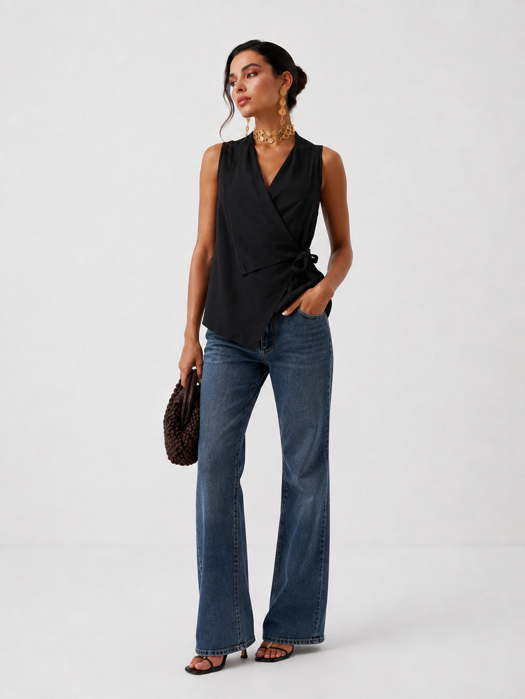 Blusa Cruzada Lino