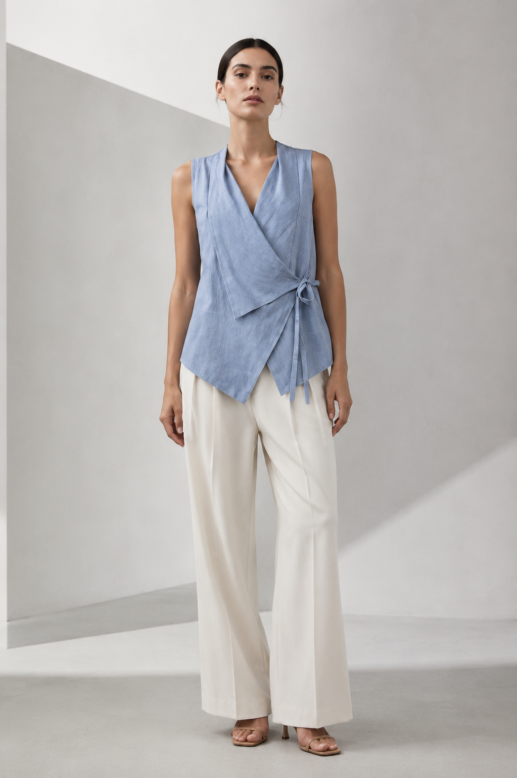 Blusa Cruzada Lino