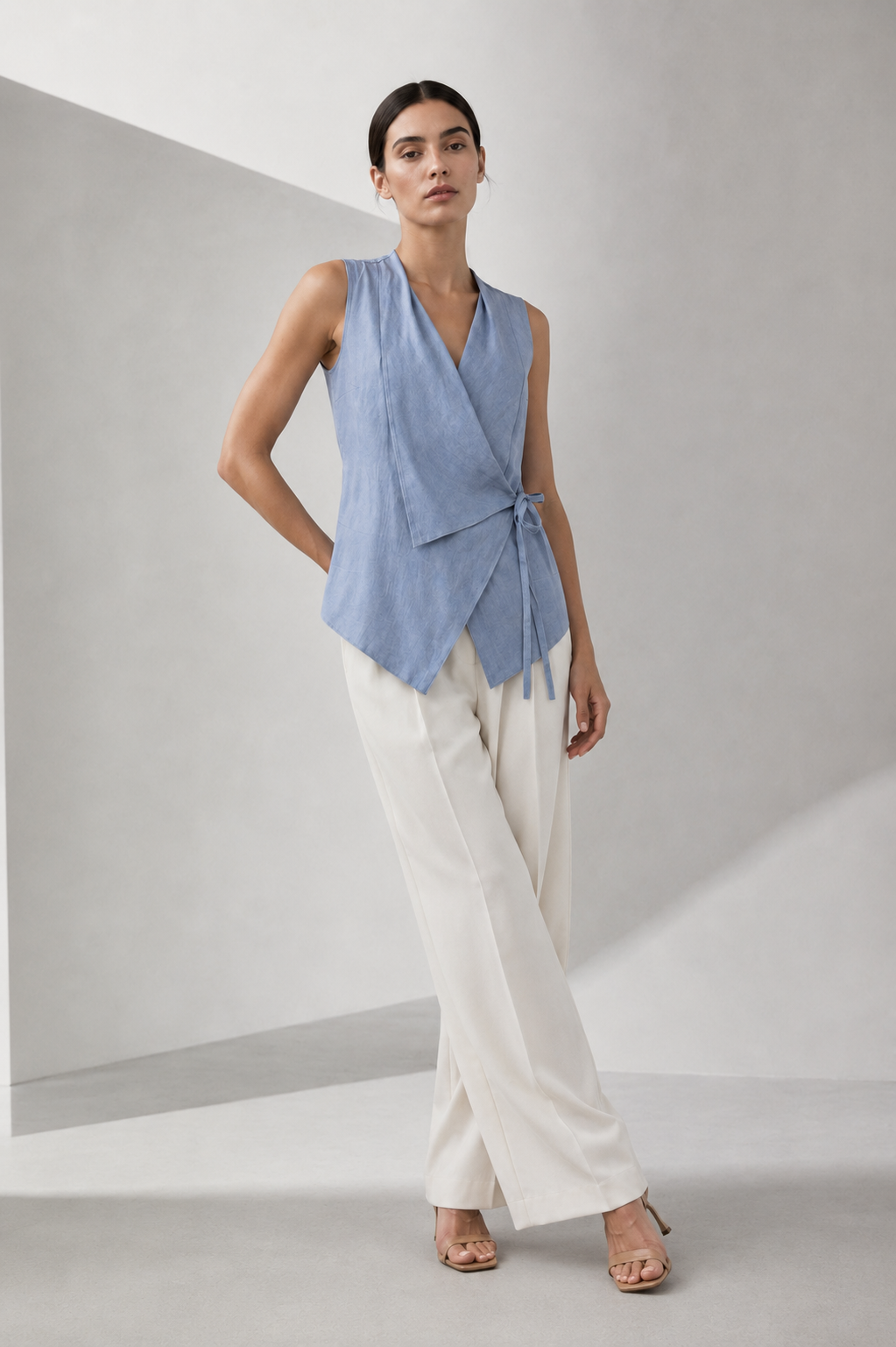 Blusa Cruzada Lino