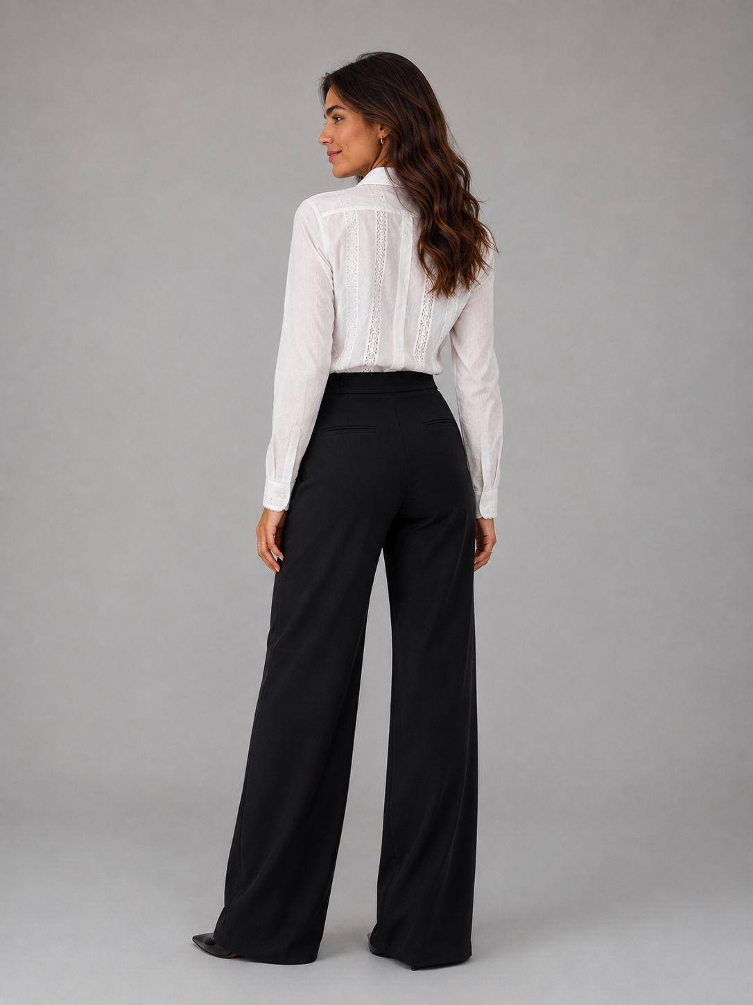 Pantalón Wide Leg Negro