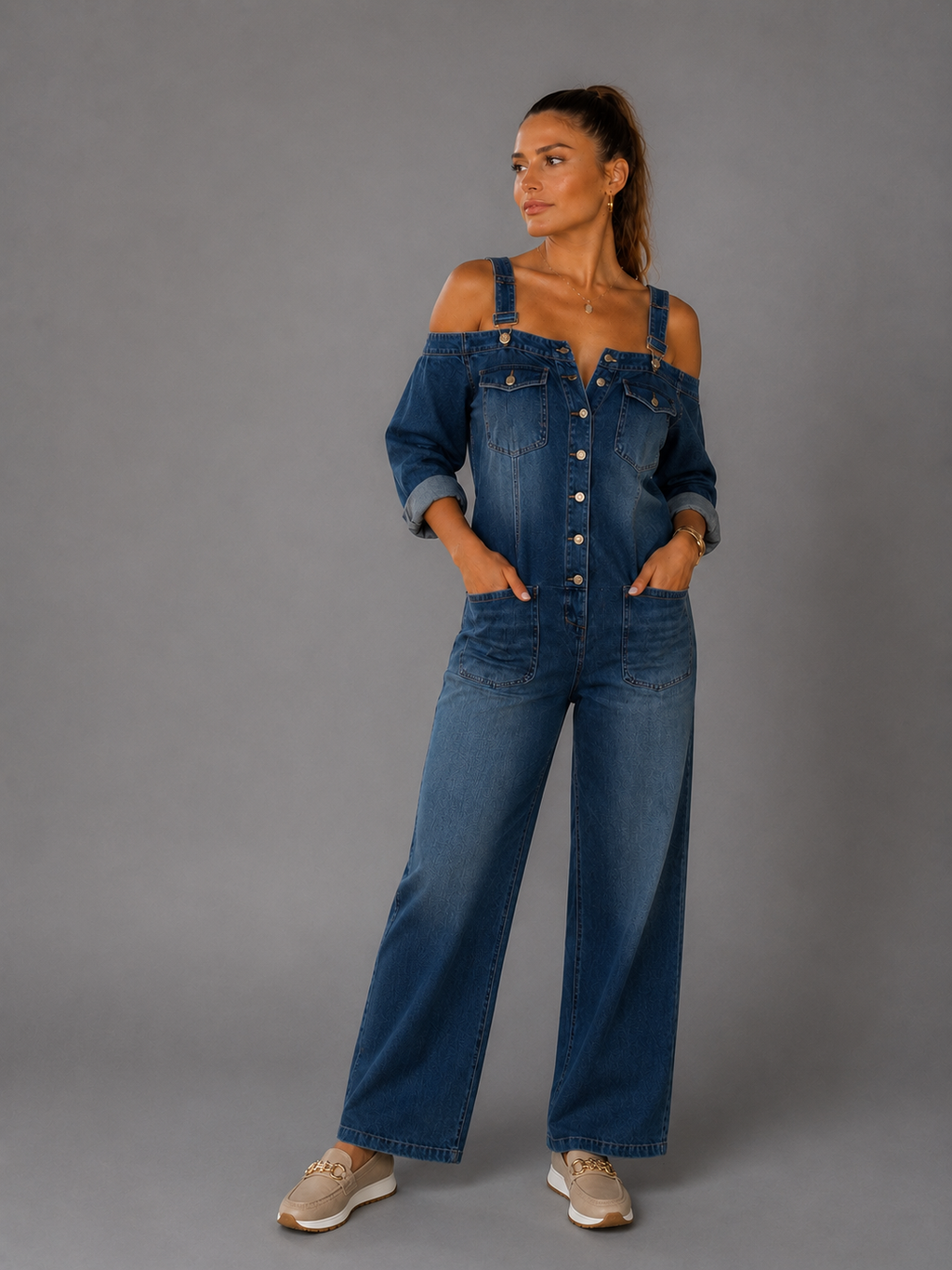 Mono Vaquero Off-Shoulder