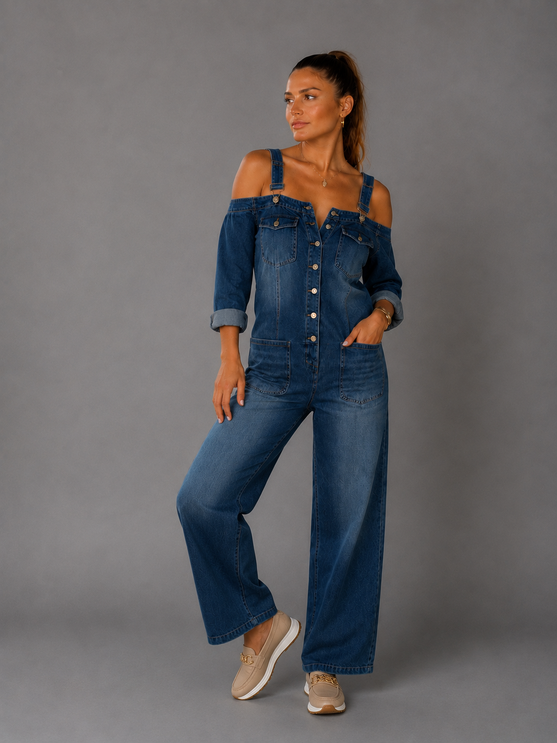 Mono Vaquero Off-Shoulder
