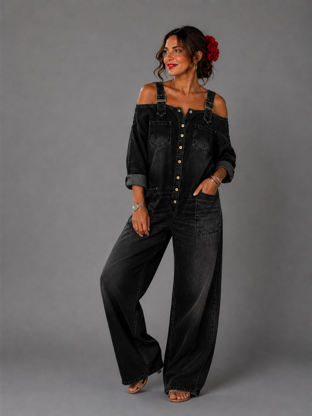 Mono Vaquero Off-Shoulder
