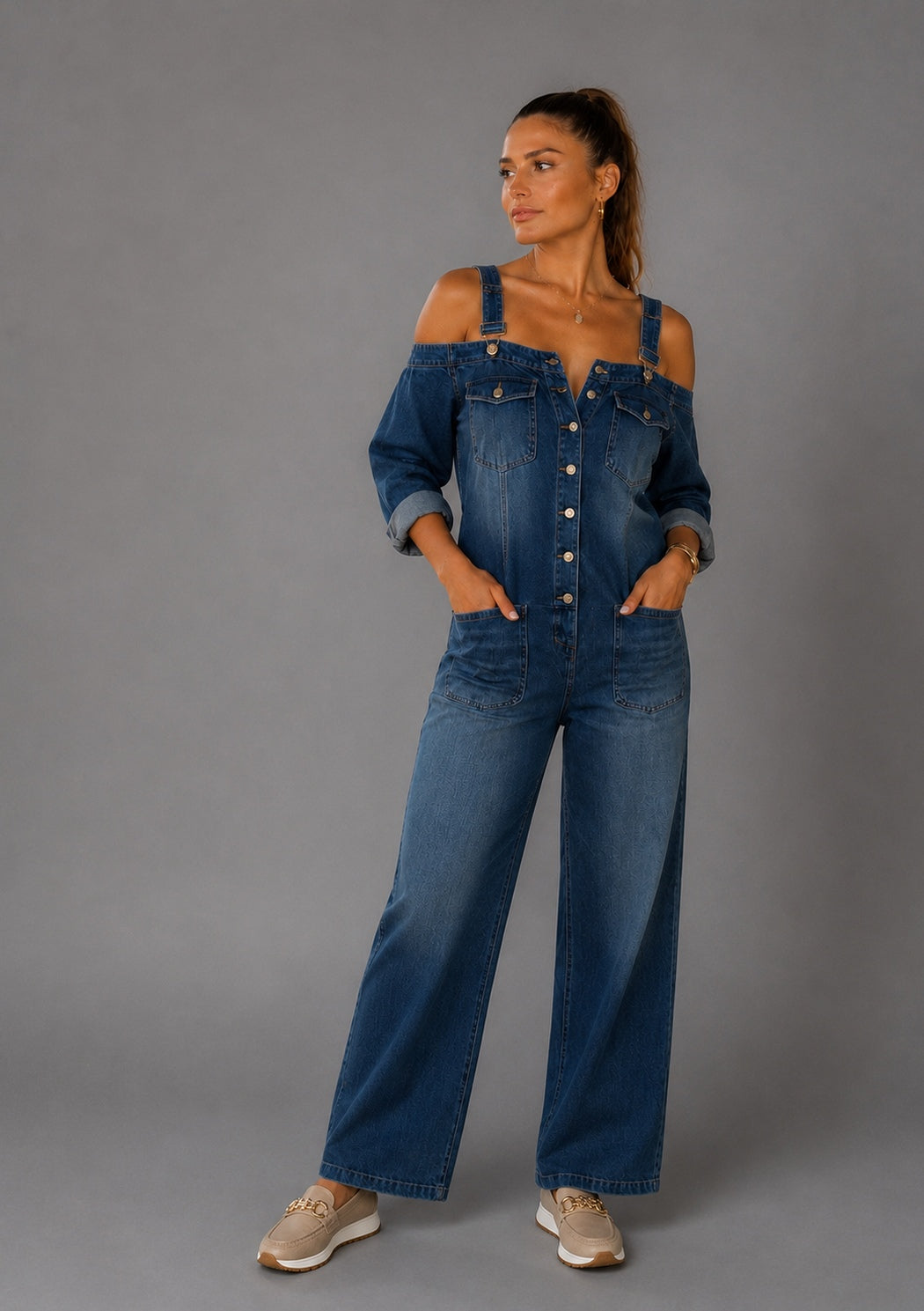Mono Vaquero Off-Shoulder